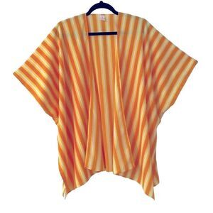 Islander yellow stripe swim cover up size L/XL
